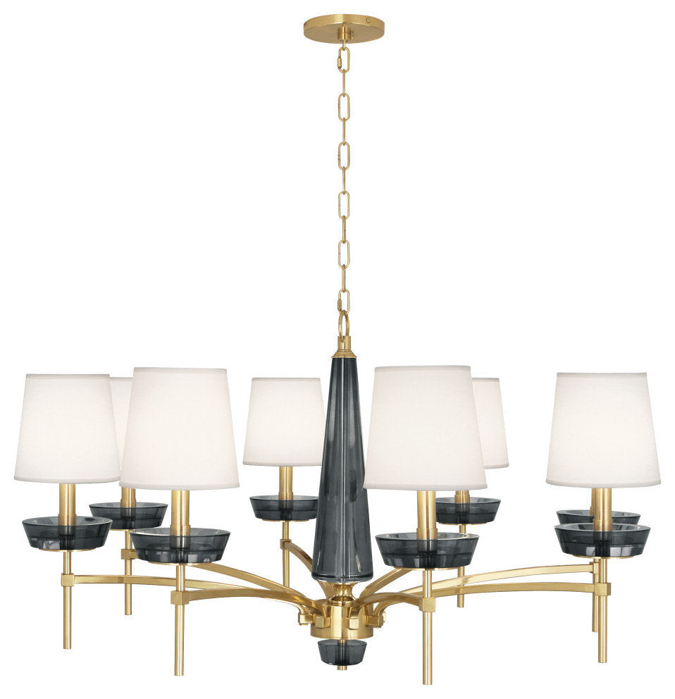 Cristallo Chandelier, Modern BrassBy Robert Abbey, Inc.