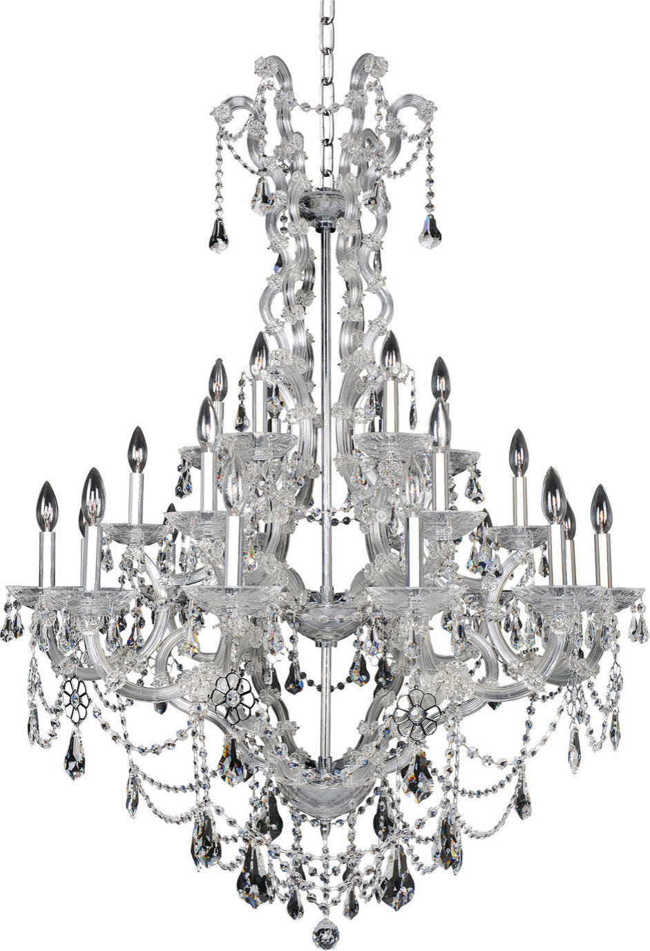 Brahms Chandelier, Chrome, 6By KALCO LIGHTING