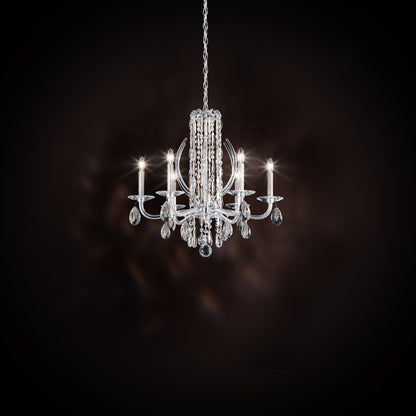 Schonbek Rs8306N-48S 6 Light Crystal Chandelier, Antique SilverBy Schonbek