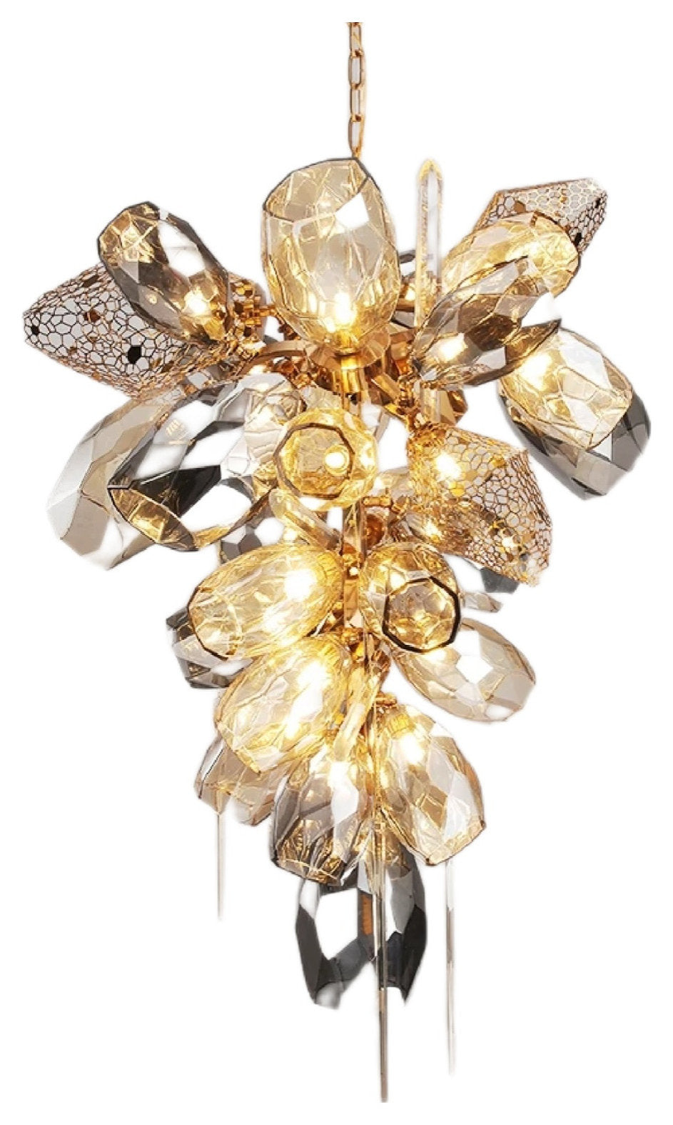 Cafasse | Postmodern Creative Luxury K9 Crystal Chandelier, Dimmable, Dia31.5xh51.18", Cool LightBy Miron Demid LLC