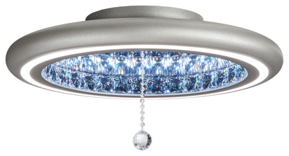 Schonbek Mfc220N-Si1S 1 Light Crystal Semi-Flush, Glimmer SilverBy Schonbek