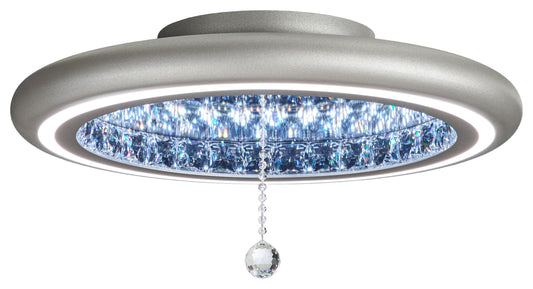 Schonbek Mfc220N-Si1S 1 Light Crystal Semi-Flush, Glimmer SilverBy Schonbek