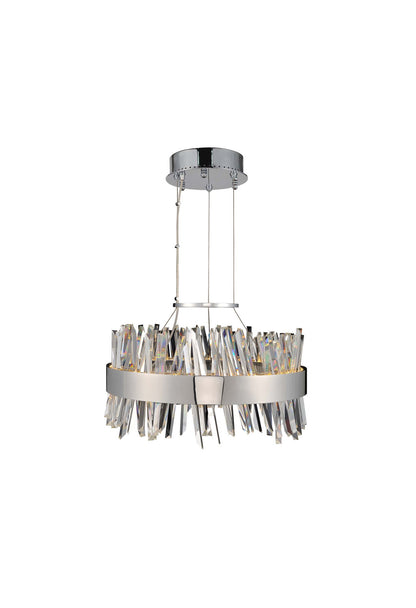 Glacier 20" LED Round PendantBy Allegri Crystal by Kalco Lighting
