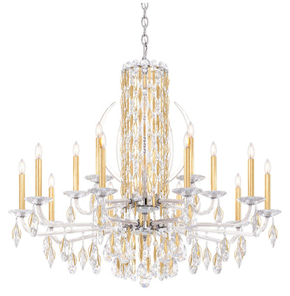 Schonbek Rs8315N-22S 15 Light Crystal Chandelier, Heirloom GoldBy Schonbek
