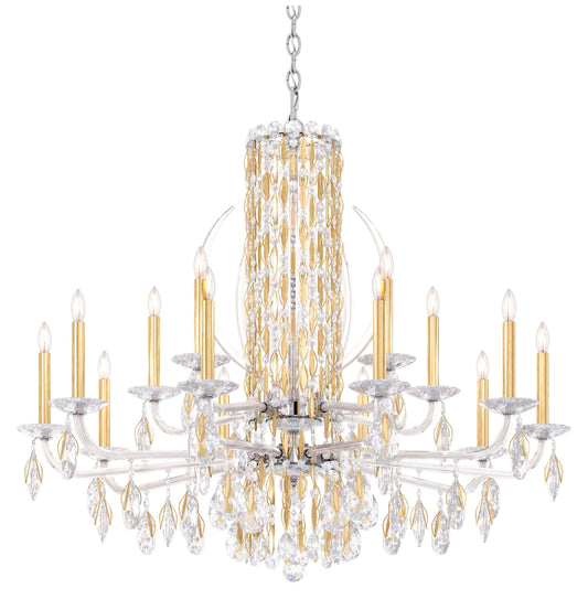 Schonbek Rs8315N-22S 15 Light Crystal Chandelier, Heirloom GoldBy Schonbek