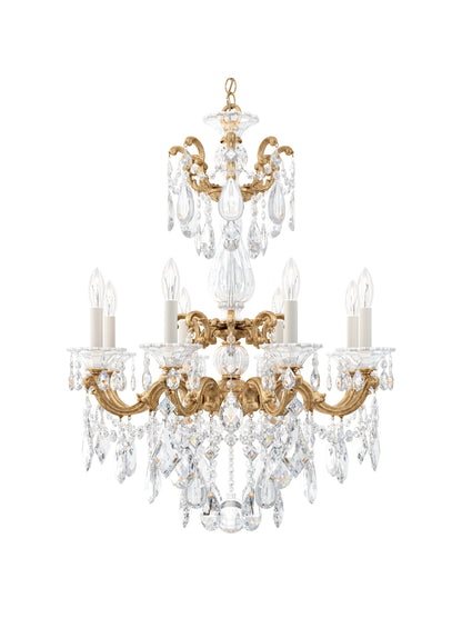 Schonbek 5007-26S 8 Light Crystal Chandelier, French GoldBy Schonbek