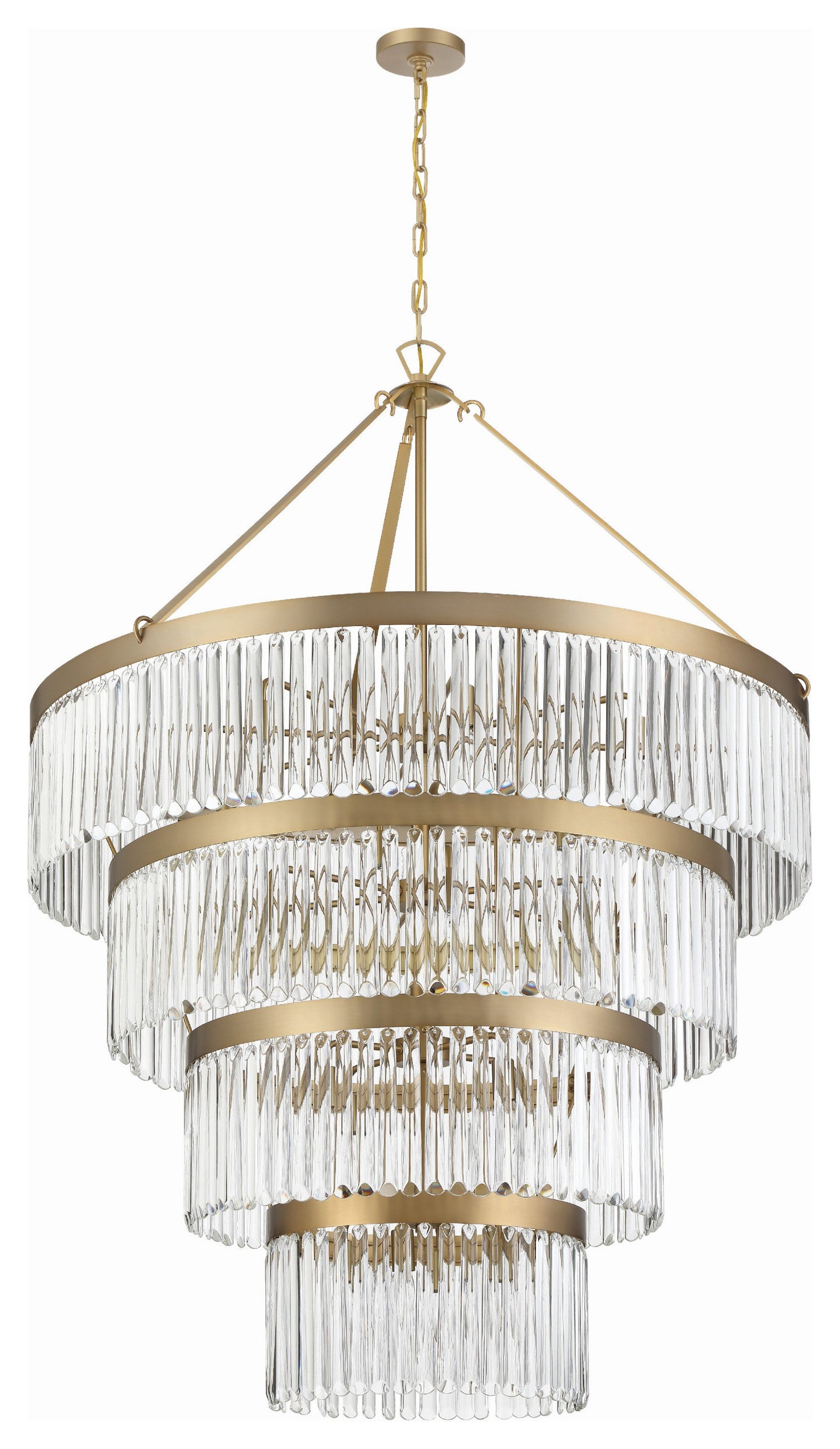 Emory 22-Light Modern Gold Chandelier, Clear GlassBy Crystorama Lighting