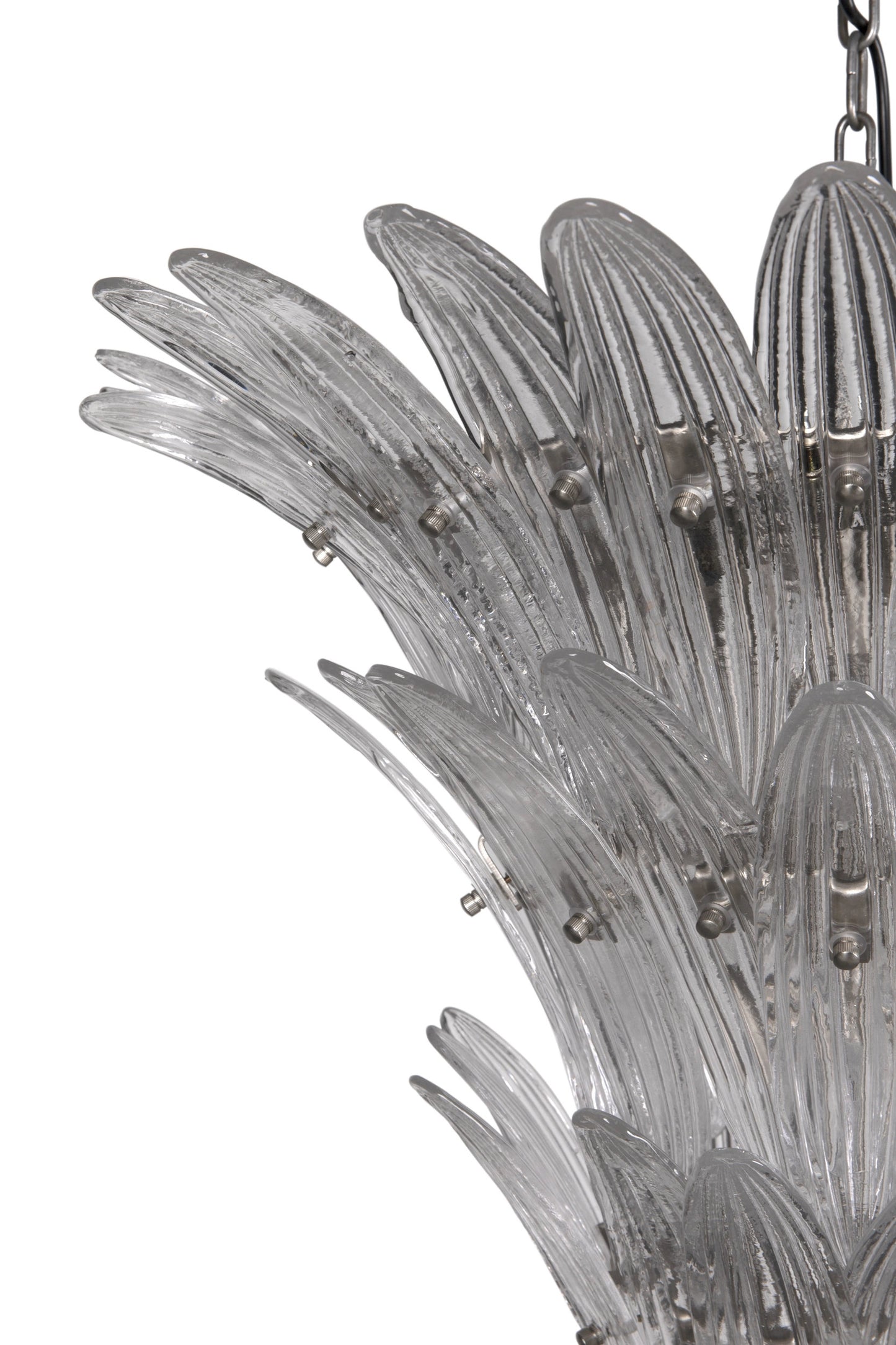 30" Emperor Antique Silver ChandelierBy Noir