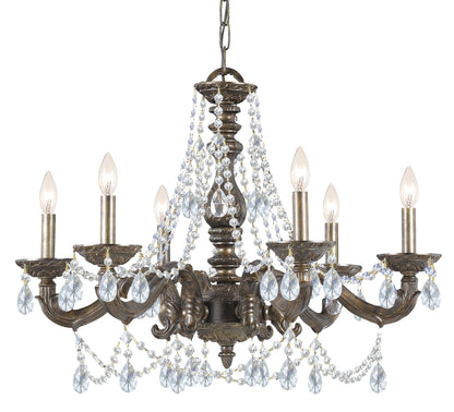 Crystorama Lighting Group 5026-CL-S Paris Market 6 Light 28"W - Venetian BronzeBy Crystorama Lighting