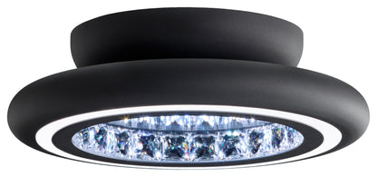 Schonbek Mfc121N-Bk1S 1 Light Crystal Semi-Flush, BlackBy Schonbek