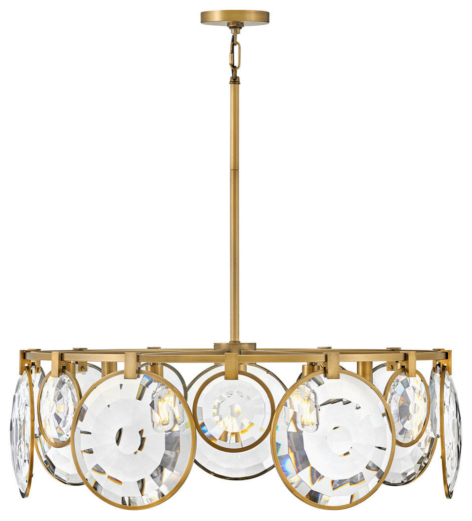 Nala Seven Light Pendant, Heritage BrassBy Hinkley