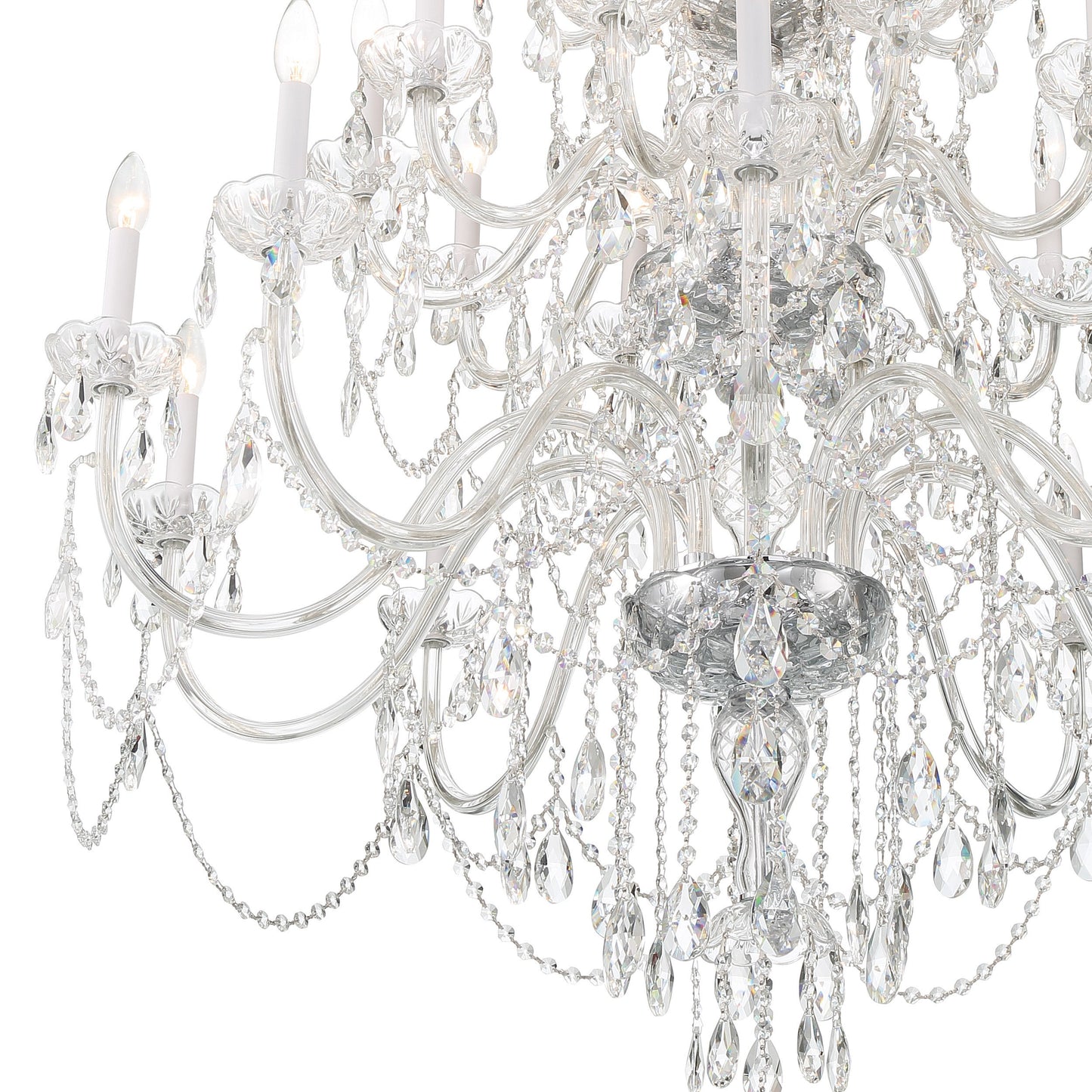 Traditional Crystal 25-Light Polished Chrome ChandelierBy Crystorama Lighting