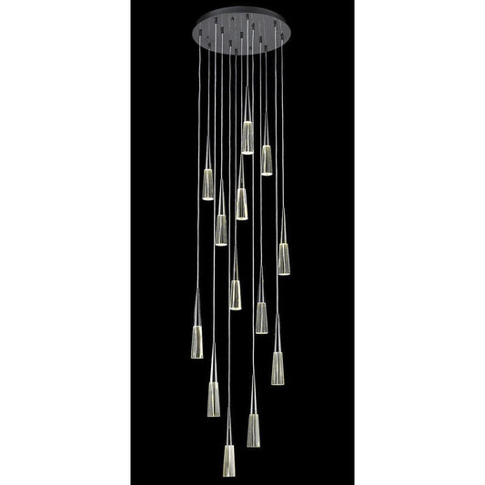 Encino 13 Light Pendant, Gun MetalBy Avenue Lighting