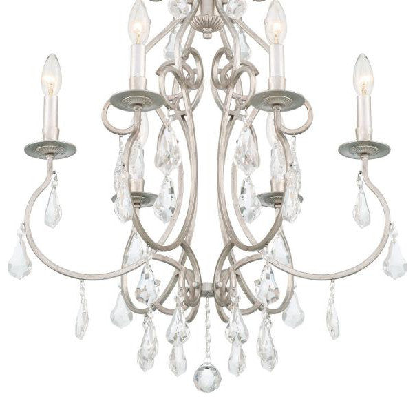 Ashton 6-Light Chandelier in Traditional and Contemporary Style, 21.5"By Crystorama Lighting