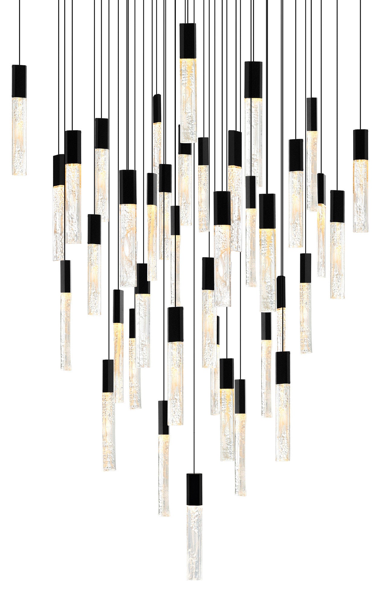 CWI LIGHTING 1589P36-41-101 Greta Integrated LED Black ChandelierBy CWI Lighting