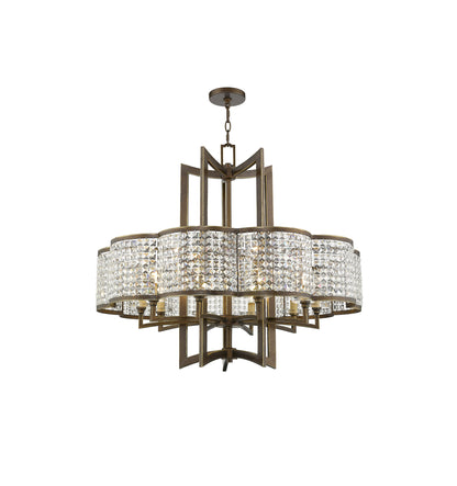 Grammercy Chandelier, Hand-Painted Palatial BronzeBy Livex Lighting Inc.