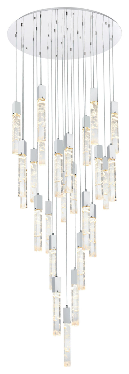 Home Living 42" Chandelier, ChromeBy Home Living