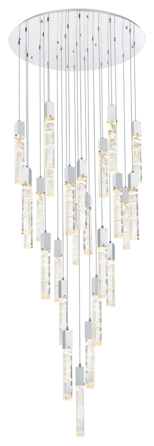 Home Living 42" Chandelier, ChromeBy Home Living