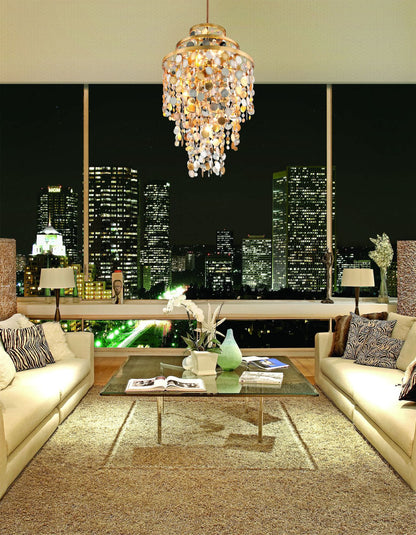 Corbett Lighting 215-47 Ambrosia 7 Light 24"W Pendant - Gold and Silver LeafBy Corbett Lighting