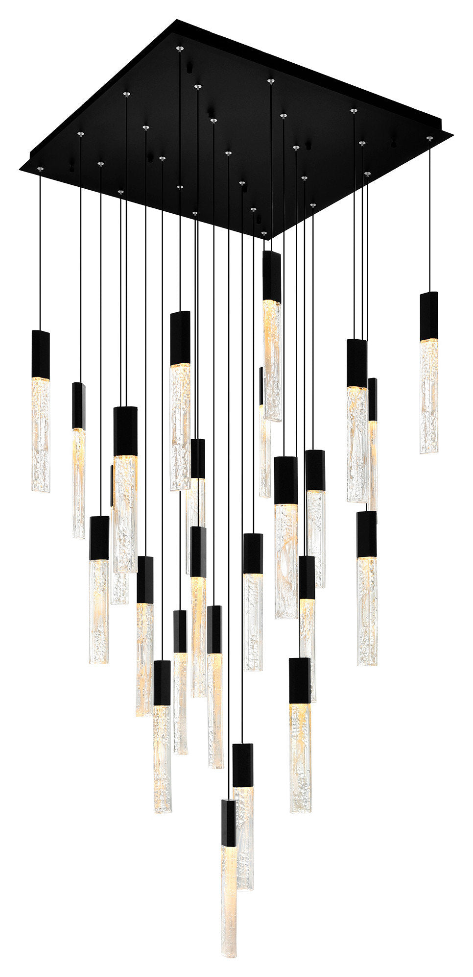 CWI LIGHTING 1589P28-25-101 Greta Integrated LED Black ChandelierBy CWI Lighting