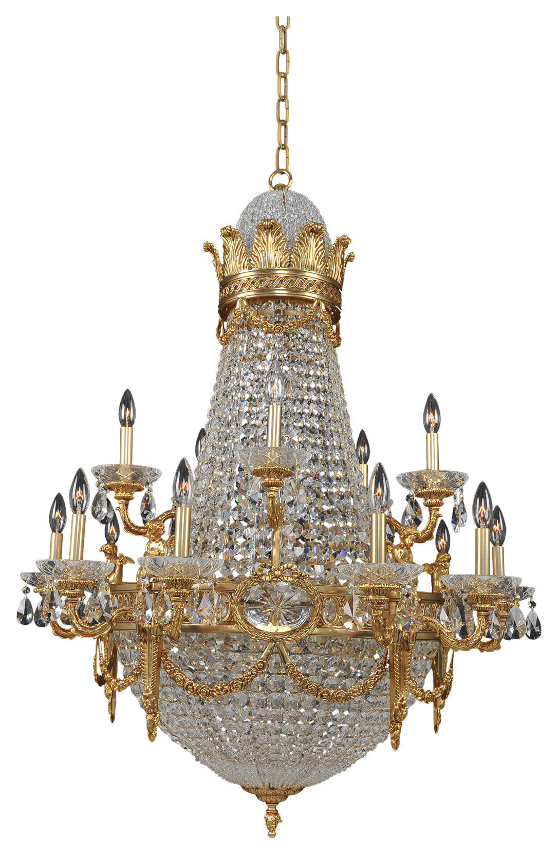 Marseille 36x48" 25-Light Classic Chandelier by AllegriBy Allegri Crystal by Kalco Lighting