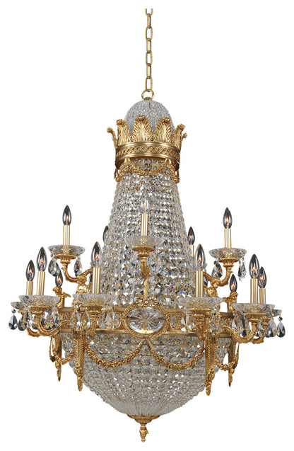 Marseille 36x48" 25-Light Classic Chandelier by AllegriBy Allegri Crystal by Kalco Lighting
