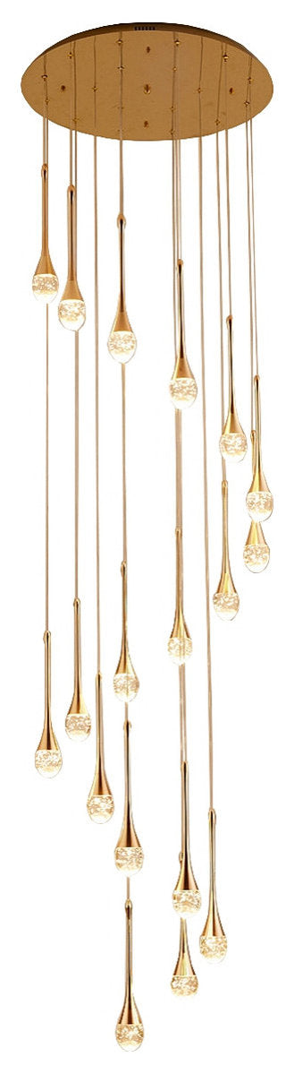 Stresa | Spiral Design Staircase Chandelier, 25 LightsBy Miron Demid LLC
