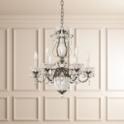 Bagatelle 22.5"H x 21"W 7-Light Crystal Chandelier in Heirloom Go