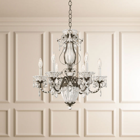 Bagatelle 22.5"H x 21"W 7-Light Crystal Chandelier in Heirloom Go