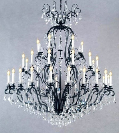 Swarovski Crystal Trimmed Chandelierwrought Iron Crystal ChandelierBy HarrisonLane510