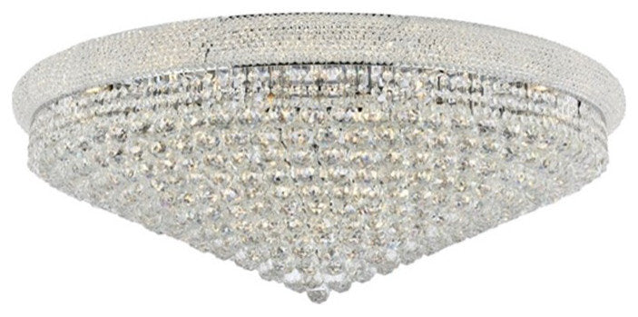 Elegant Lighting Primo 30-Light Metal & Crystal Flush Mount in ChromeBy Elegant Furniture & Lighting