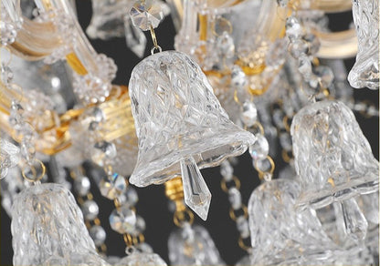 Villars-sur-Glane | European-style Wind Chime Luxury Crystal Candle Chandelier, 15 HeadsBy Miron Demid LLC