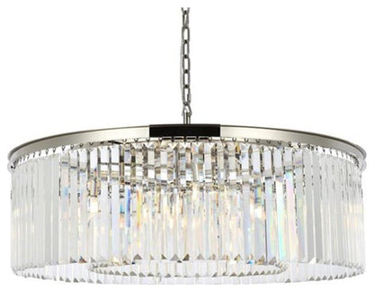 Elegant Sydney 10-Light Polished Nickel ChandelierBy Elegant Furniture & Lighting