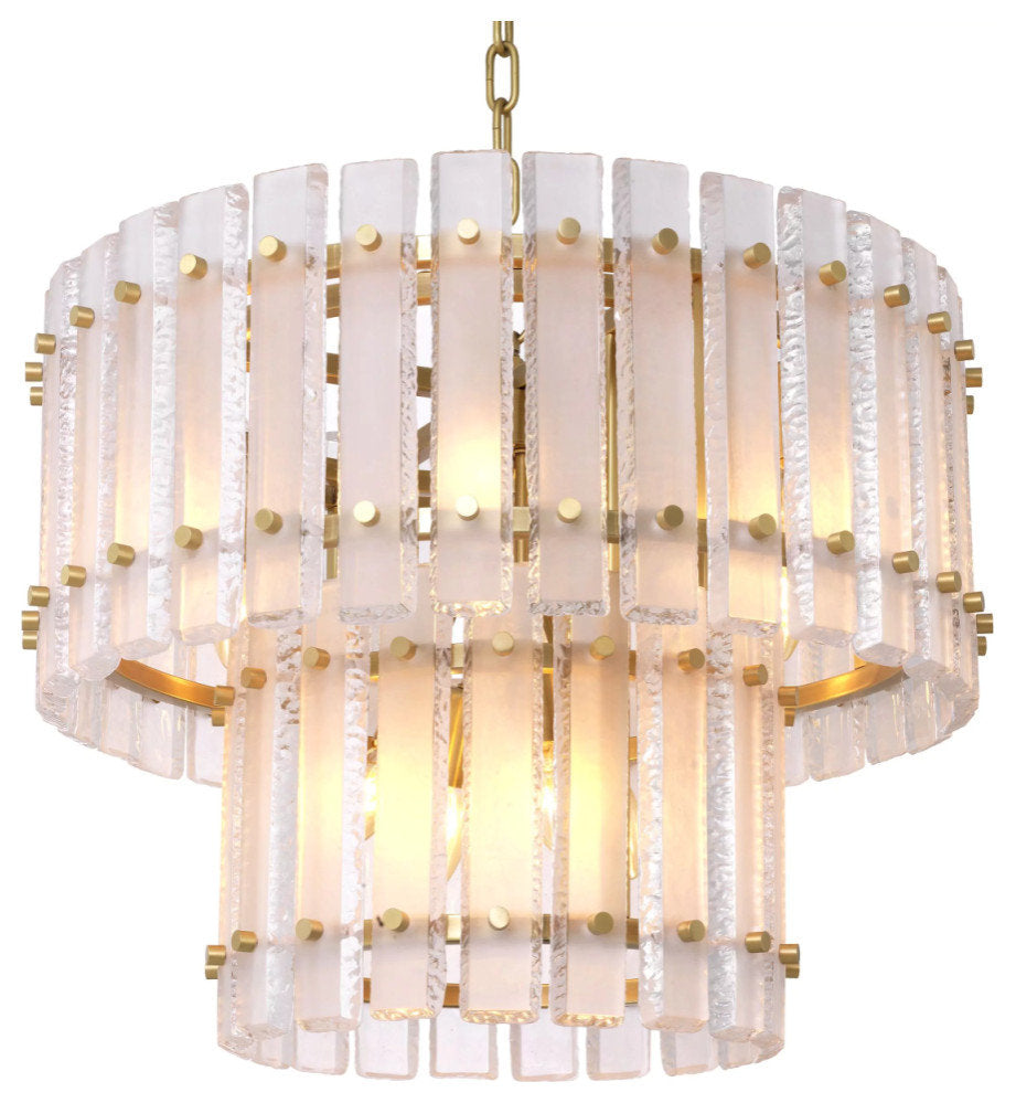 Frosted Glass Plates Chandelier | Eichholtz BlasonBy OROA - Furniture
