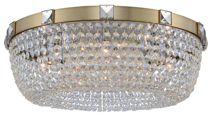 Impero 30x9" 8-Light Modern Flush by AllegriBy Allegri Crystal by Kalco Lighting
