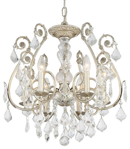 Crystorama Lighting Group 5115-CL-S Regis 6 Light 20"W Crystal - Olde SilverBy Crystorama Lighting