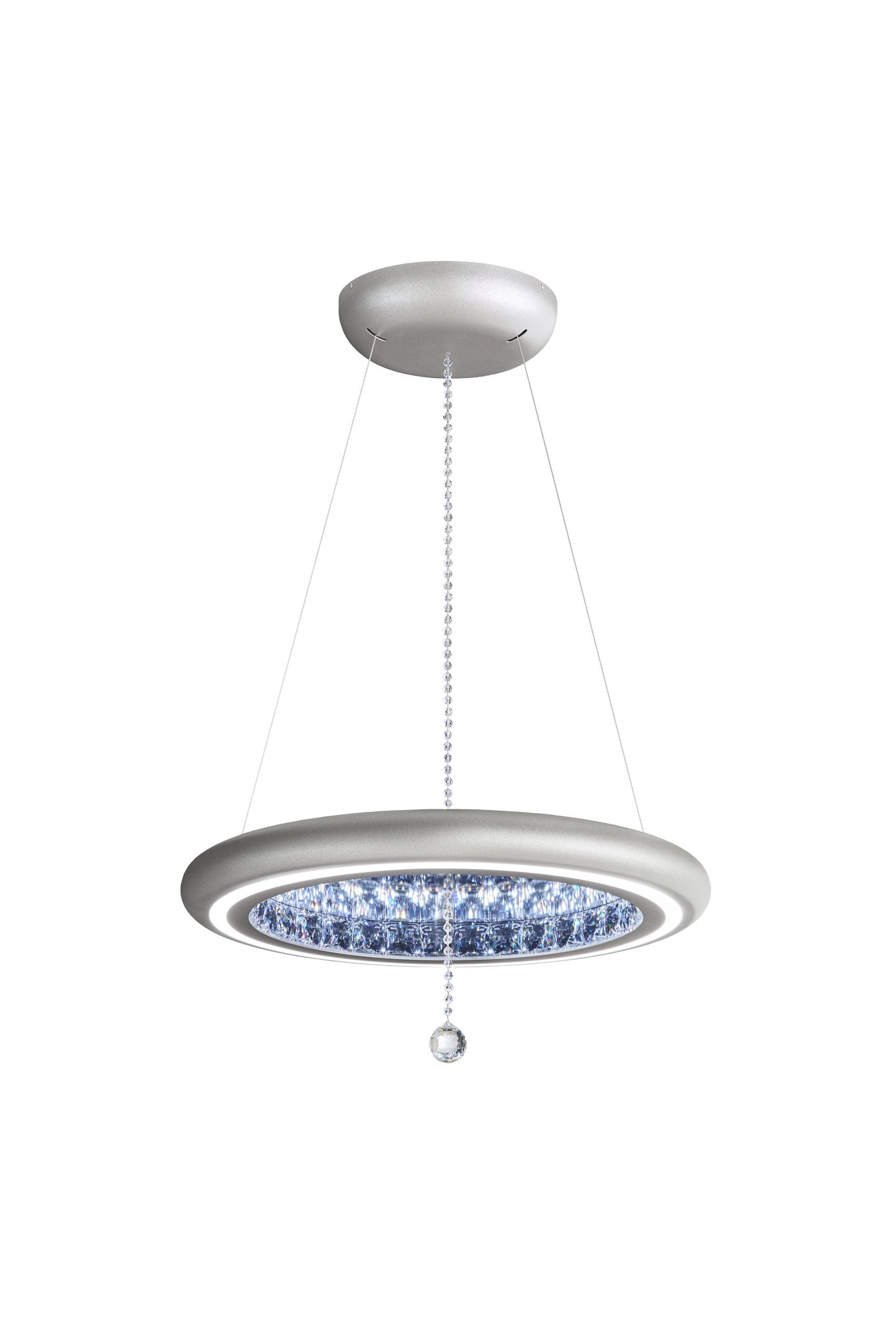 Schonbek Mfc200N-Si1S 1 Light Crystal Pendant, Glimmer SilverBy Schonbek
