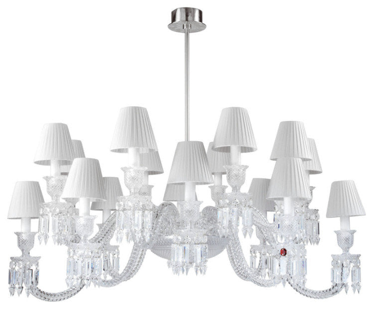 16 Lights Baccarat Style Pendant Light Luxury Banquet Crystal ChandelierBy Akari Lanterns
