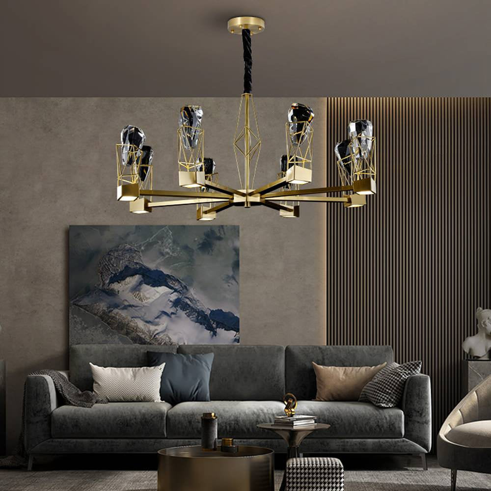 8-Light Modern Crystal ChandelierBy Morsale.com