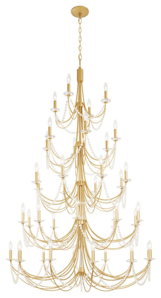 .-     Brentwood 40-Lt 5-Tier Chandelier - French GoldBy Varaluz