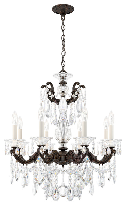 Schonbek 5073-76S 8 Light Crystal Chandelier, Heirloom BronzeBy Schonbek