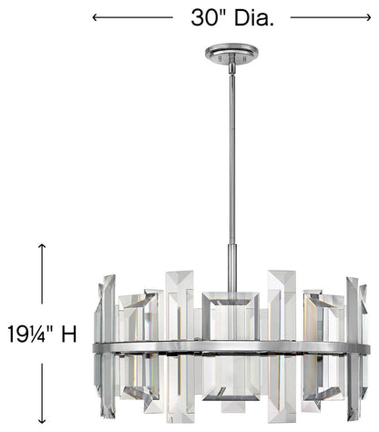 Fredrick Ramond Odette Medium Convertible Drum, Polished Nickel*By Hinkley