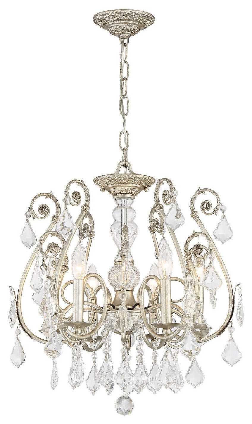 Crystorama Lighting Group 5115-CL-S Regis 6 Light 20"W Crystal - Olde SilverBy Crystorama Lighting