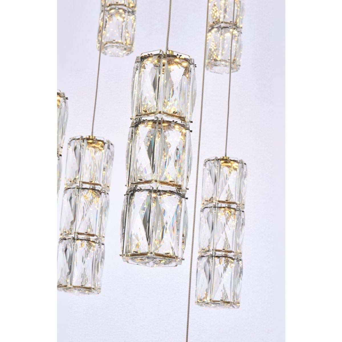 Polaris 20 Light Chandelier, GoldBy Elegant Furniture & Lighting