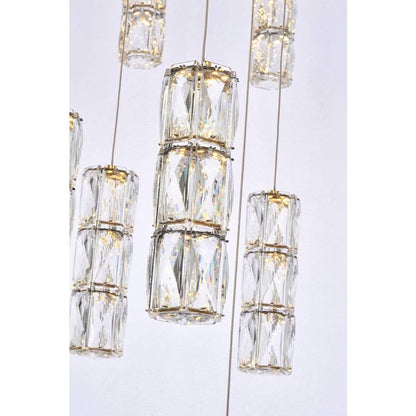 Polaris 20 Light Chandelier, GoldBy Elegant Furniture & Lighting
