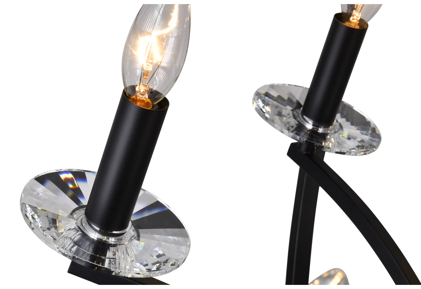 CWI LIGHTING 9957P42-12-101 12 Light Chandelier with Black finishBy CWI Lighting