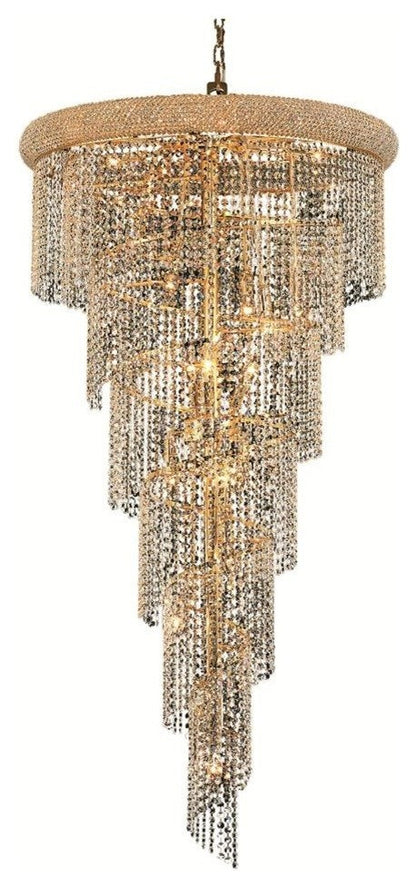 1801 Spiral Collection Hanging Fixture No Neck, Royal CutBy Elegant Furniture & Lighting