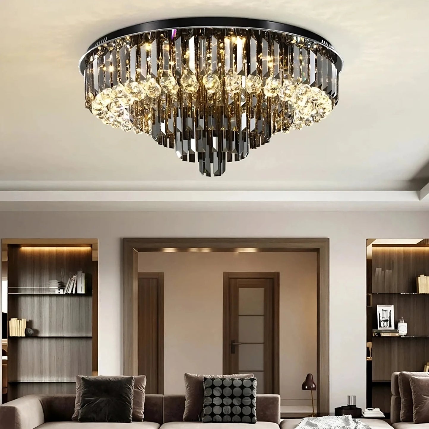 Gio Crystal Ceiling Chandelier, Diameter 40"By MORSALE