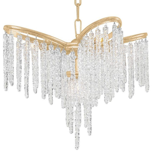 Corbett Lighting 415-32 Pandora 7 Light 32"W Crystal Chandelier - Gold LeafBy Corbett Lighting