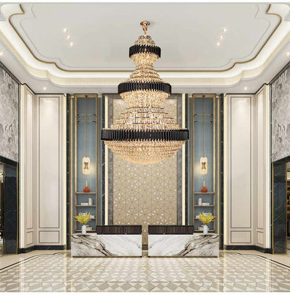 Arenzano | Grand Luxurious Multi-level Crystal Chandelier, 47.2''By Miron Demid LLC